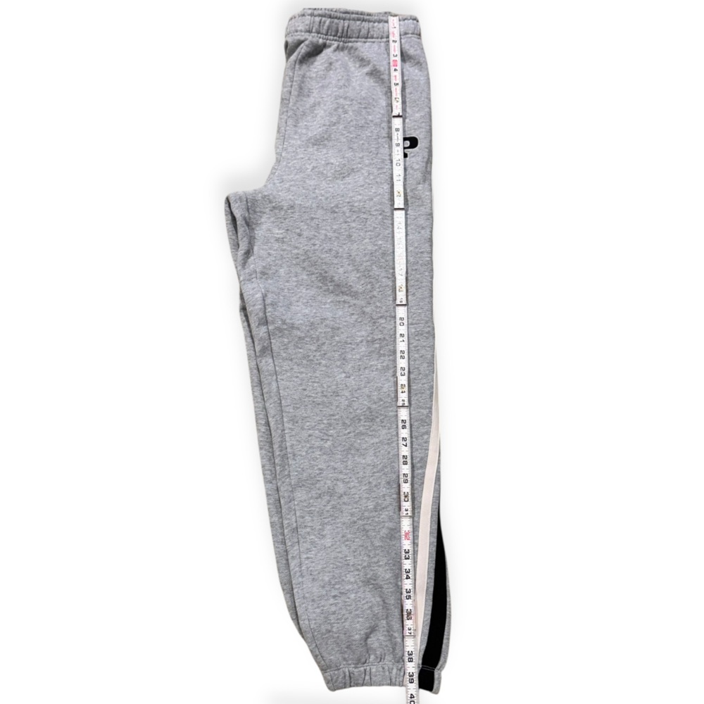 PINK Victoria's Secret Gray Joggers Black and White Stripes - Picture 3 of 11